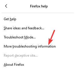 дополнительная информация для устранения неполадок