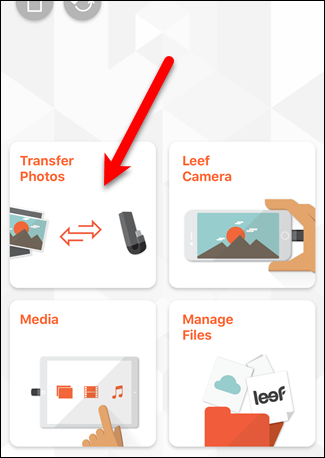 Кнопка «Transfer Photos» в iBridge 3