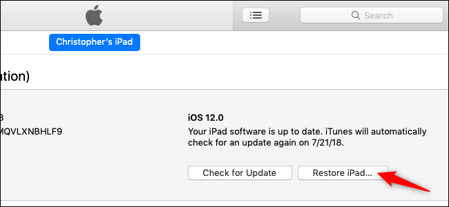 Нажмите Восстановить с удерживанием Option или Shift чтобы выбрать файл прошивки