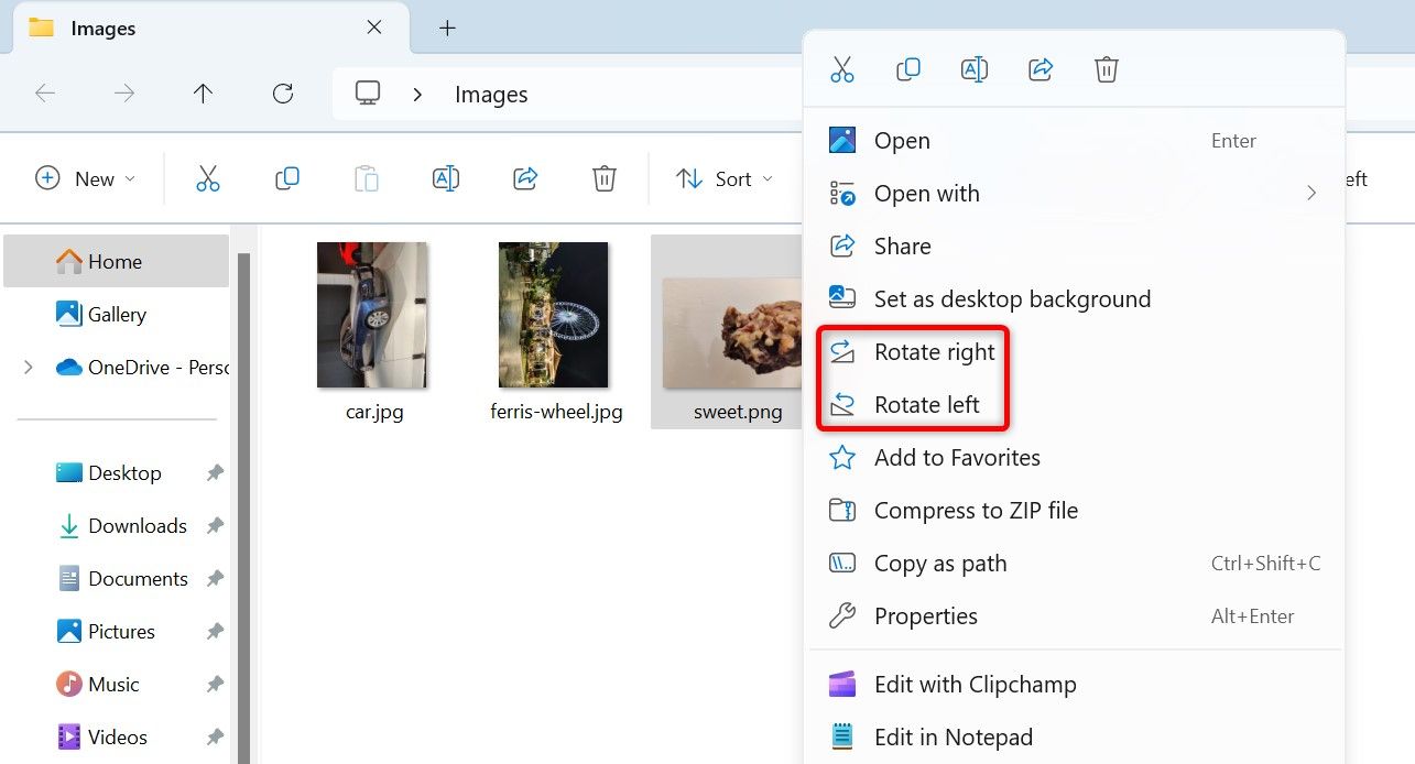 Как повернуть изображение в Windows 11