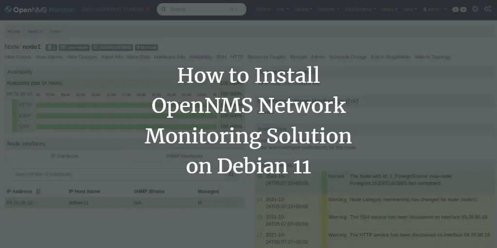 Установка OpenNMS на Debian 11