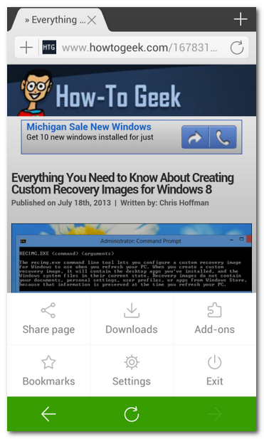 Capturar páginas inteiras no Evernote para Android