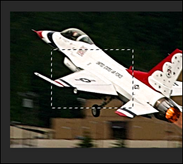 Разделение изображения с выделенными областями инструментом Marquee в Photoshop