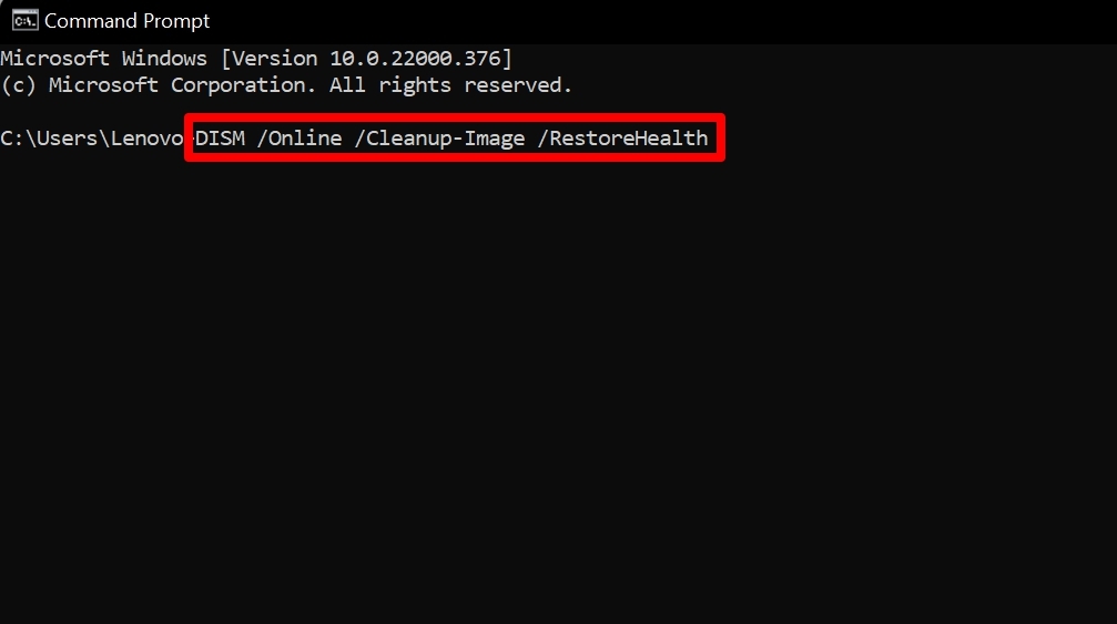выполнение DISM-проверки