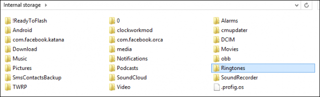 Перенос файла рингтона на смартфон через файловый менеджер