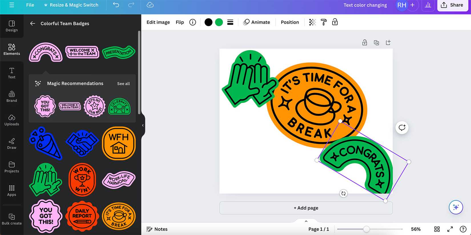 Графические элементы в Canva