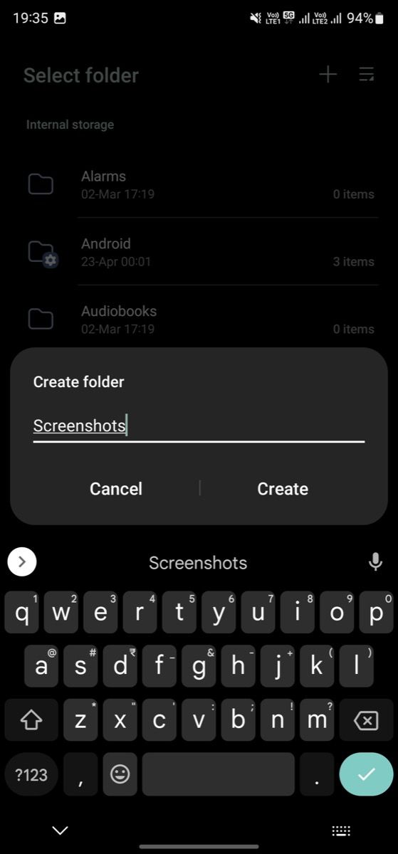 naming the new screenshot folder