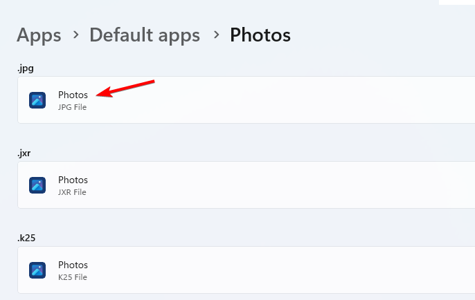 Список расширений и текущих приложений