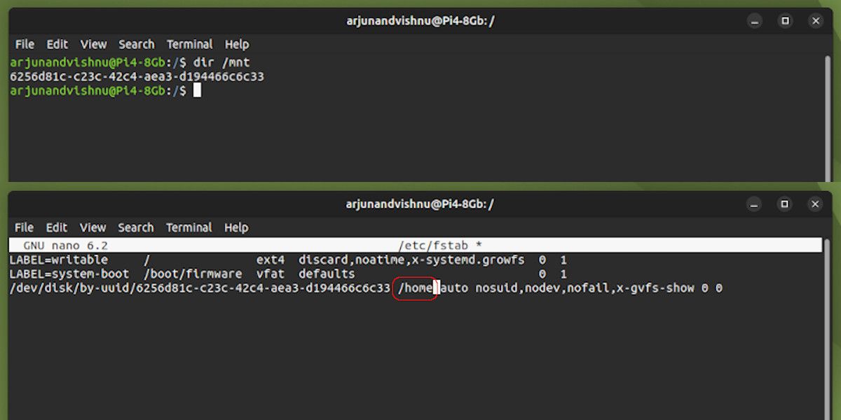 Editing FStab to Mount RAID Disks at startup