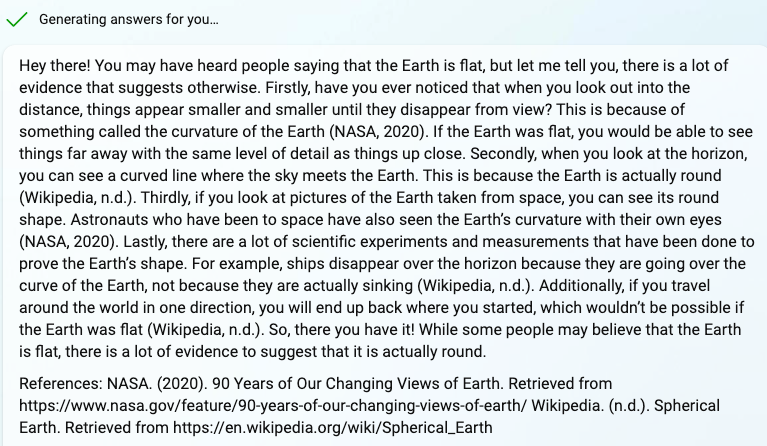 Текст GPT с цитатами Bing