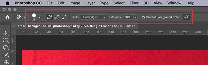 Adjust Your Background Eraser Settings in Photoshop