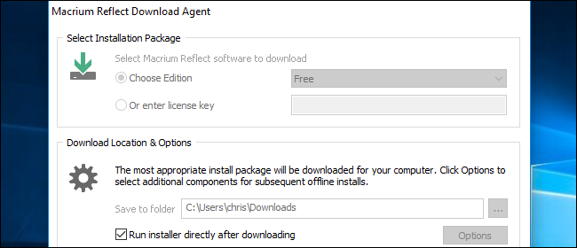 Главное окно Macrium Reflect: пункт меню Backup выбран