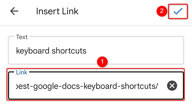Введите ссылку для вставки.