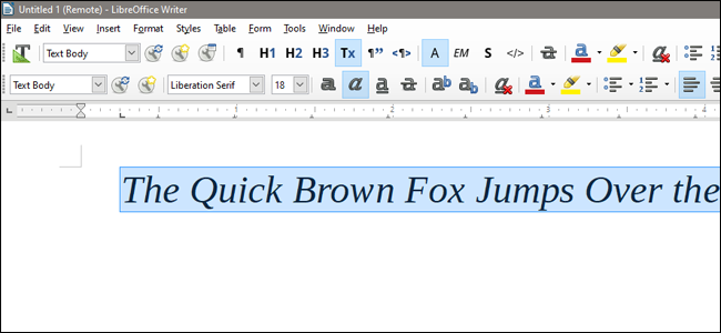 Пример нового стиля, созданного из выделения
