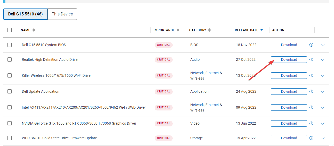 Иллюстрация: загрузка драйвера Realtek с сайта производителя