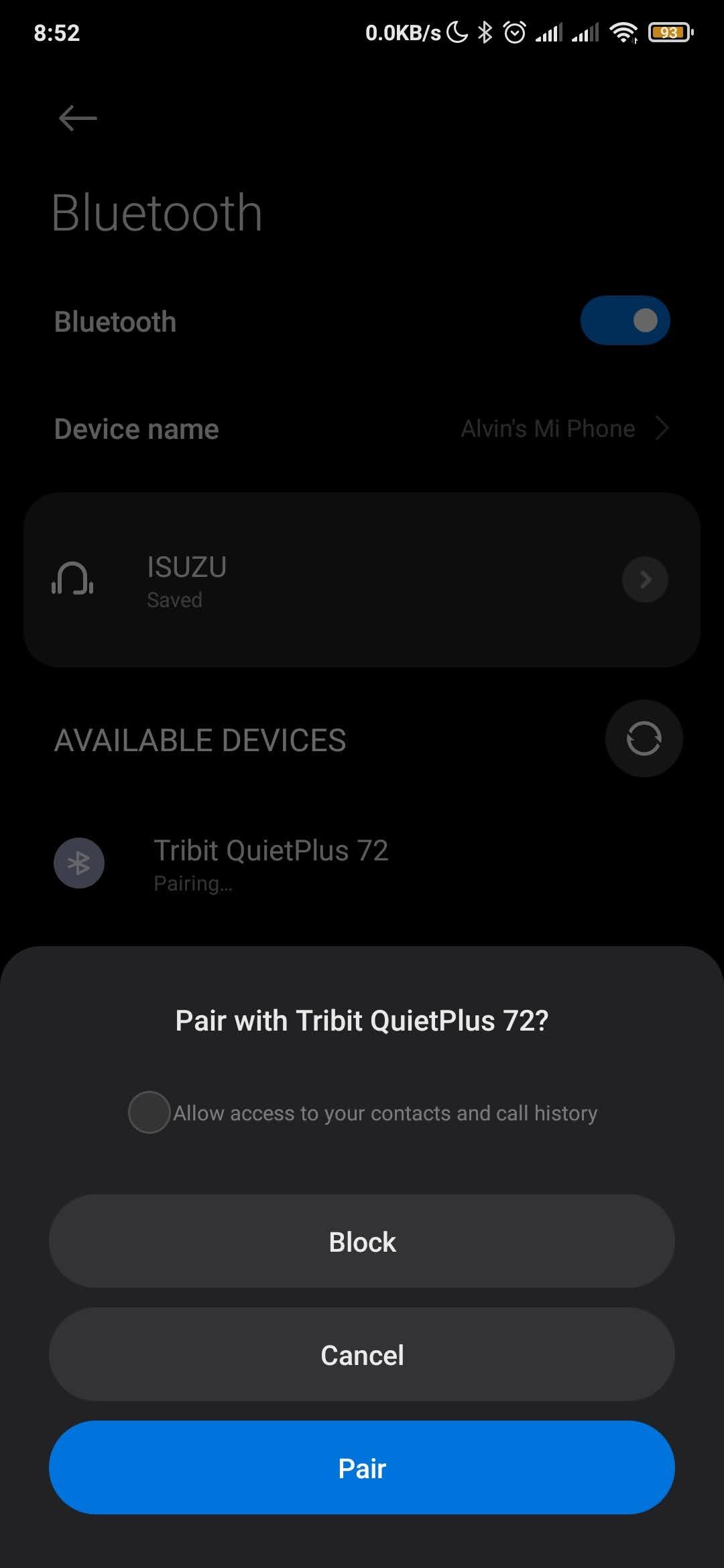Сопряжение Bluetooth-наушников с Android