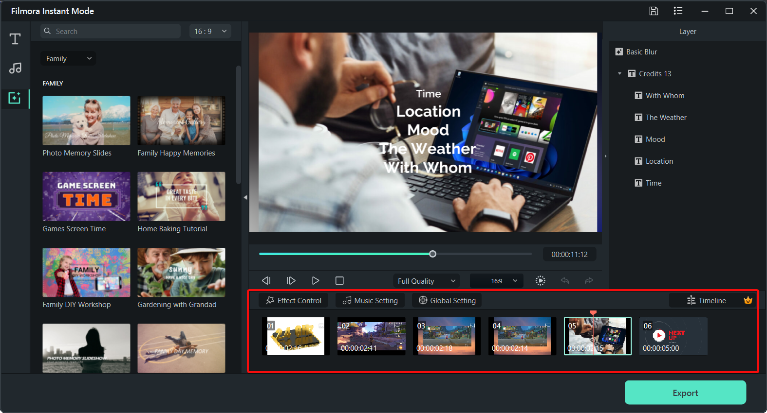 Таймлайн и управление треками: музыка, эффекты и кадры