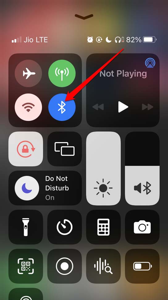 Отключение Bluetooth на iPhone
