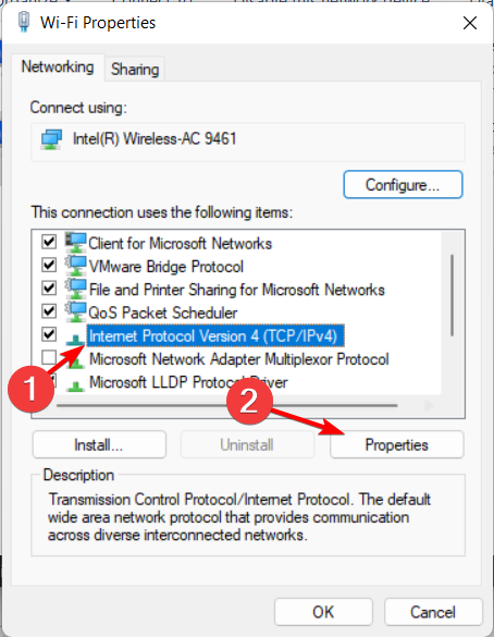IPv4 свойства