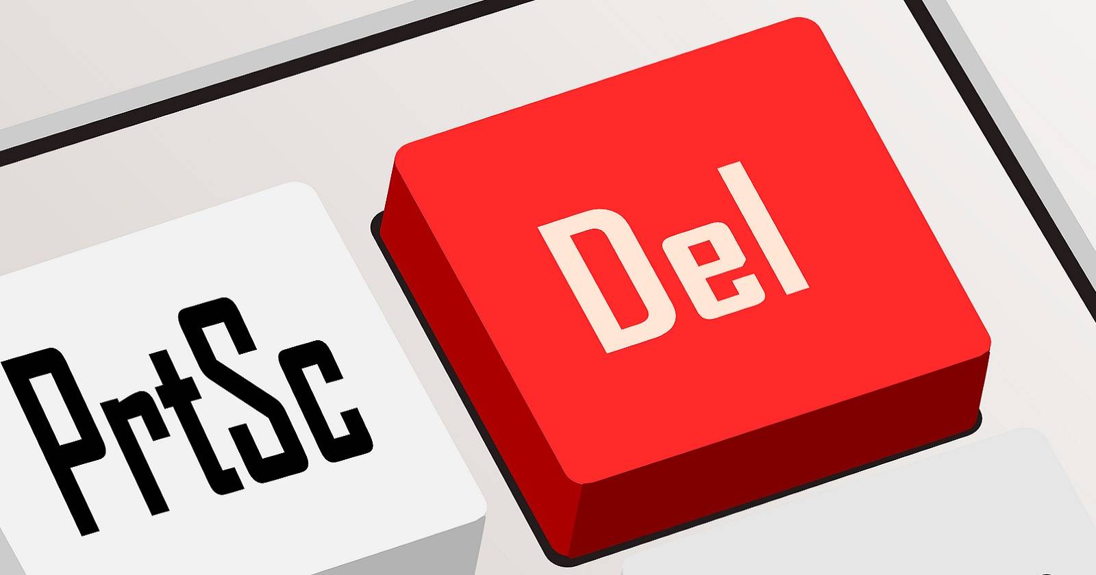 Кнопка клавиатуры «Delete» крупным планом