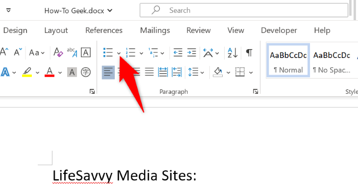 Кнопка стрелки рядом с Маркерами.