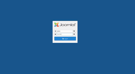 Вход в админку Joomla