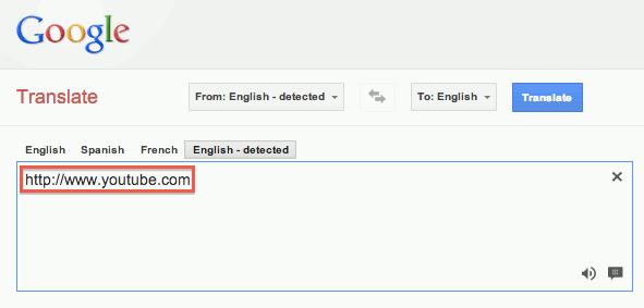 Google Translate может отобразить содержимое заблокированного сайта через свою страницу