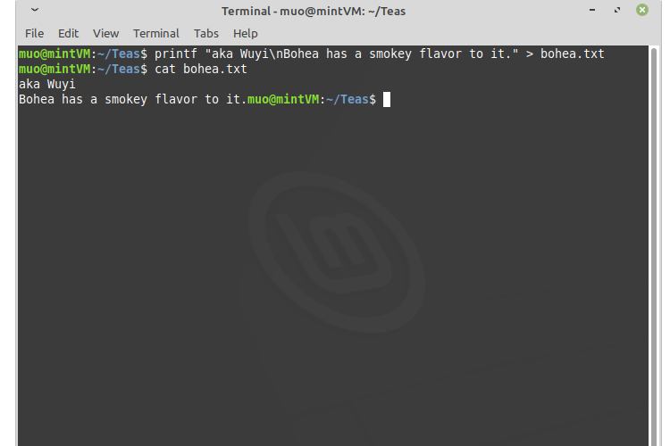 Создание файла с printf