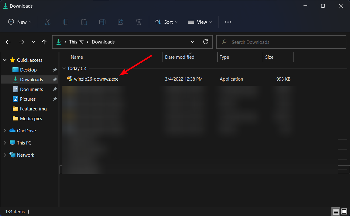 Мастер установки WinZip