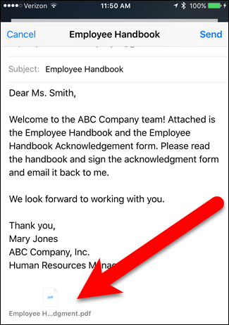 Подпись и пометки в iOS Mail