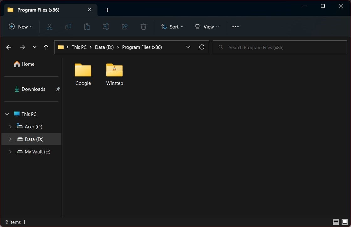 Пример вида Medium icons