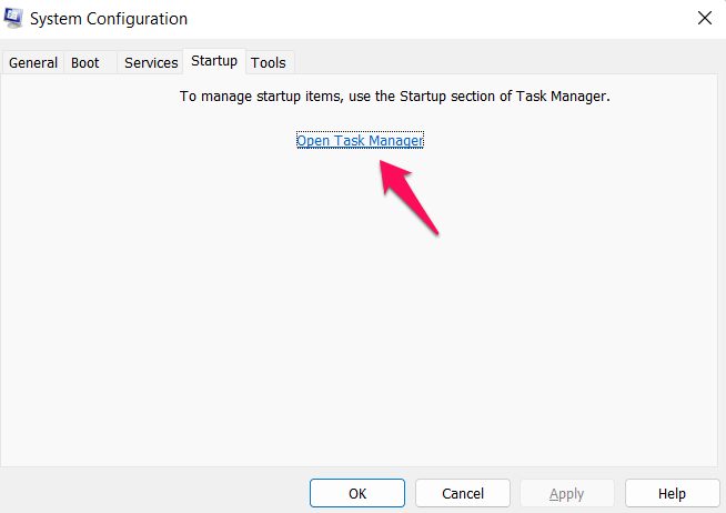 Диспетчер задач — вкладка Автозагрузка