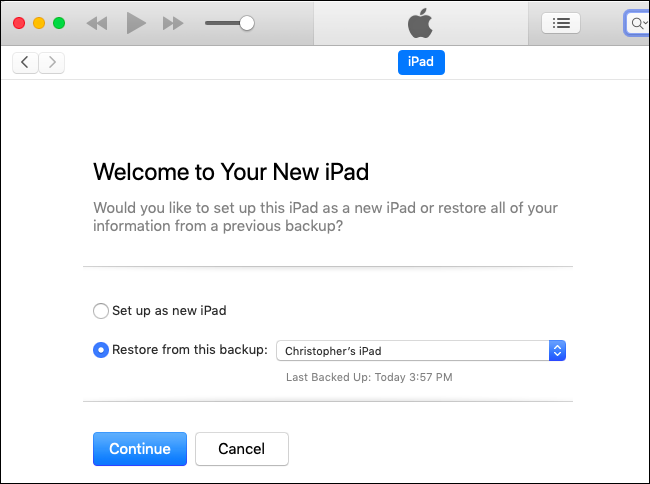Восстановление резервной копии iTunes после установки iOS 11
