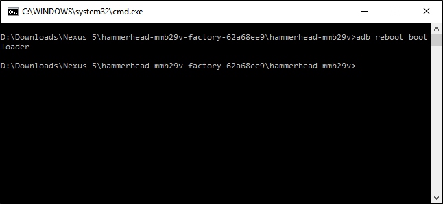 Телефон в режиме bootloader