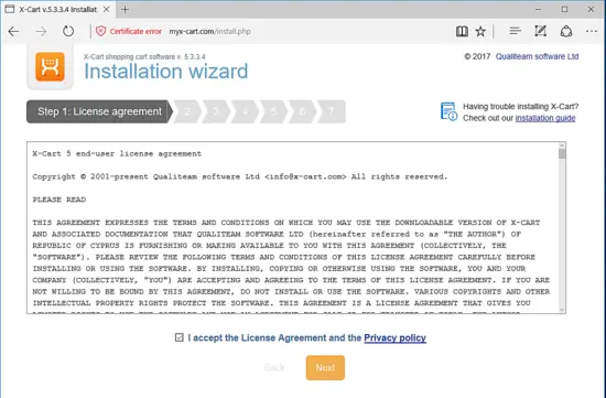 Лицензионное соглашение X-Cart
