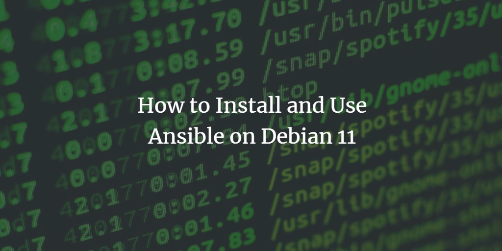 Установка Ansible на Debian 11