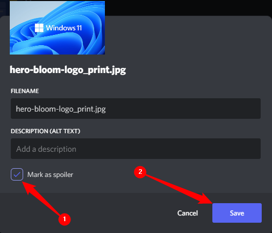 Установите флажок «Отметить как спойер», затем нажмите «Сохранить».