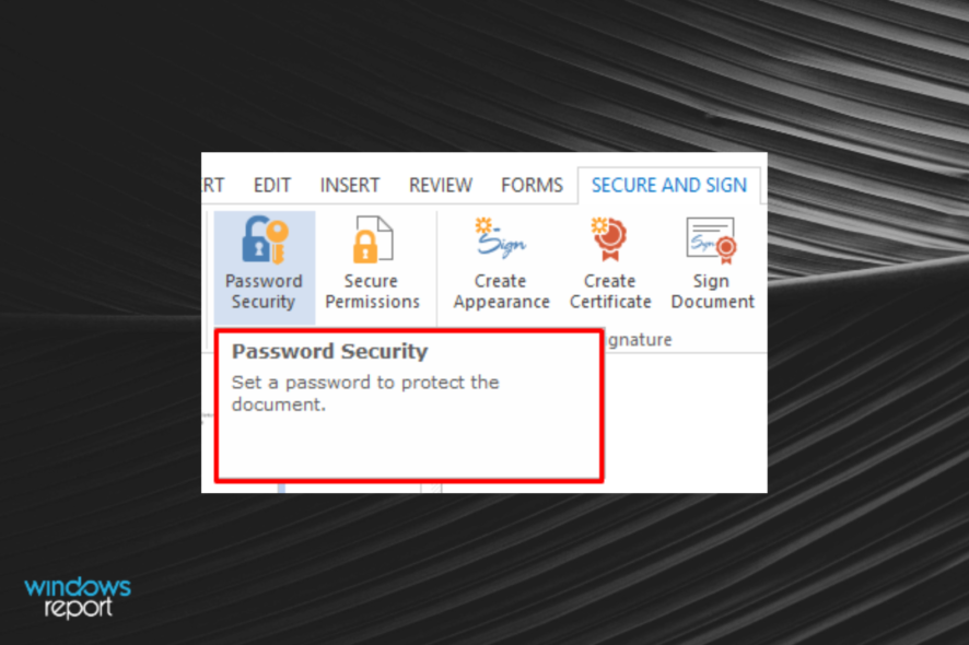 Как изменить настройки безопасности PDF