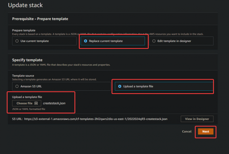 Предпросмотр удаления ресурса dogpics при возврате к createstack.json