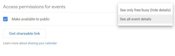 Google Calendar Make Public