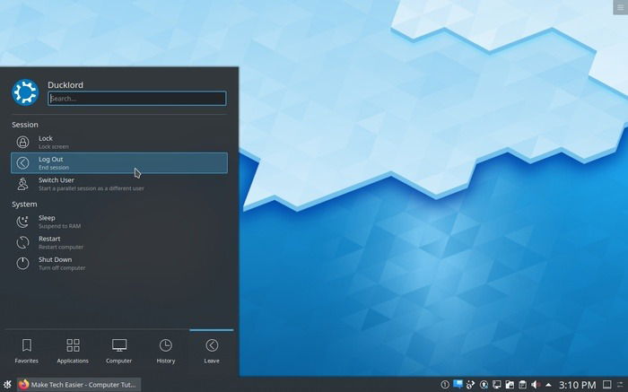 Kde Screenshots Without Shadows Log Out