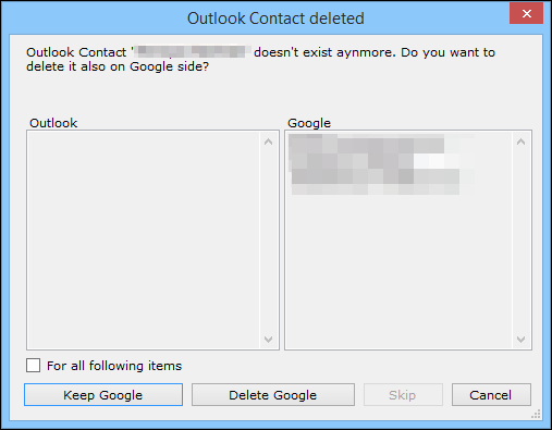 Скриншот параметров синхронизации