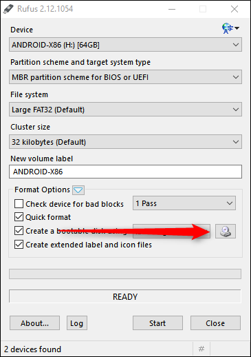 Rufus: проверка выбранного образа