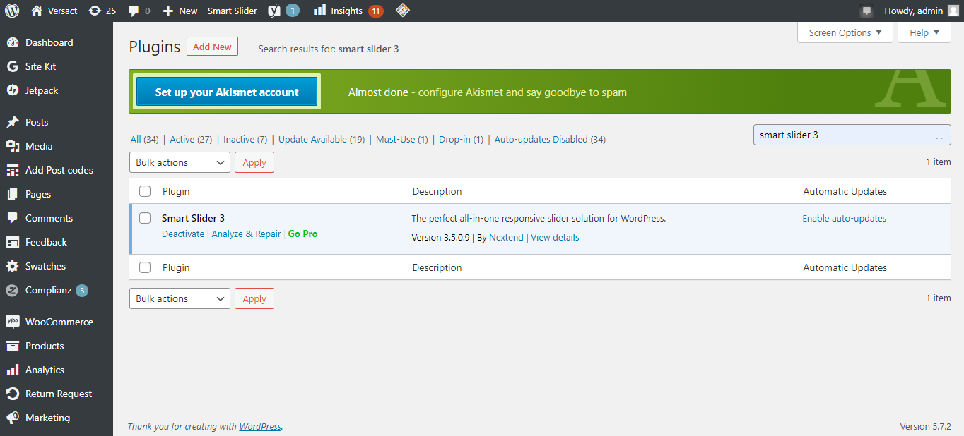 Плагин установлен и активирован