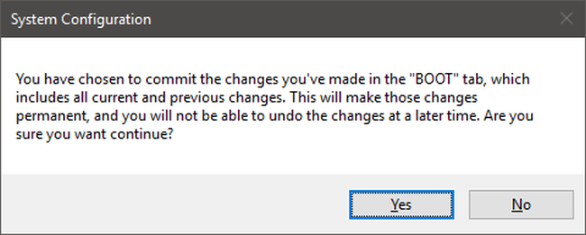 Предупреждение о постоянных изменениях