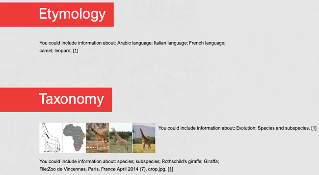Headings in a Sway