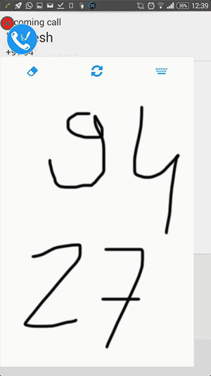 Интерфейс Call Writer для ввода номера, email и ссылок во время разговора
