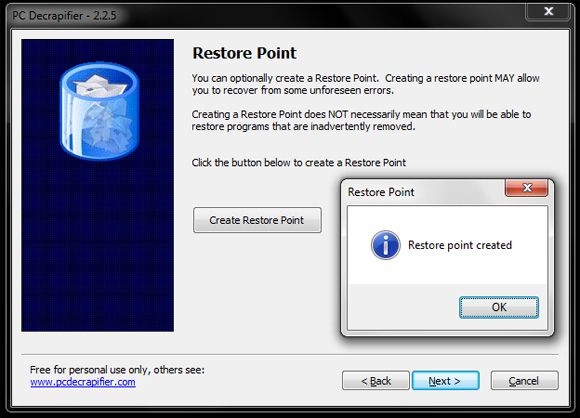 Диалог удаления компонентов Windows