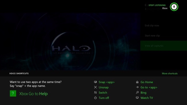Kinect: управление закреплёнными приложениями голосом