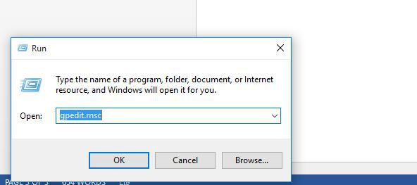 Откройте редактор локальной групповой политики